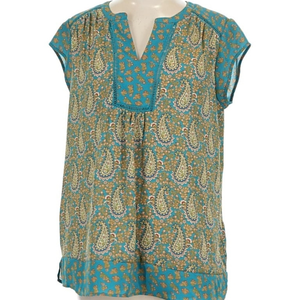 DR2 by Daniel Rainn paisley blouse size XL